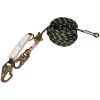 VEVOR Vertical Lifeline Assembly, 0.55'' x 25' Fall Protection Rope with 30 KN Breaking Tension, Polyester Roofing Rope with Steel Snap Hooks