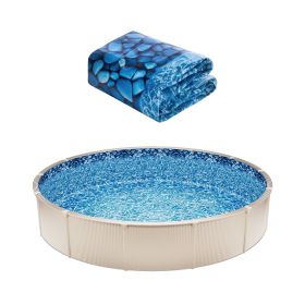 Round Pool Liner 30ft Unibead Style Pool Liner 52in Wall Height Durable