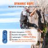 VEVOR 10.2mm Dynamic Climbing Rope, 50M(164ft) Outdoor Rock Climbing Rope 25KN Breaking Tension