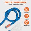 VEVOR 12.7mm Static Climbing Rope, 38M(125ft) Outdoor Rock Climbing Rope 30KN Breaking Tension, Fiber Rope with Steel Snap Hooks for Escape