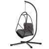 JESE Swing Egg Chair with Stand – Foldable Hanging Chair for Indoor & Outdoor Use – 300lbs Capacity