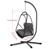 JESE Swing Egg Chair with Stand – Foldable Hanging Chair for Indoor & Outdoor Use – 300lbs Capacity